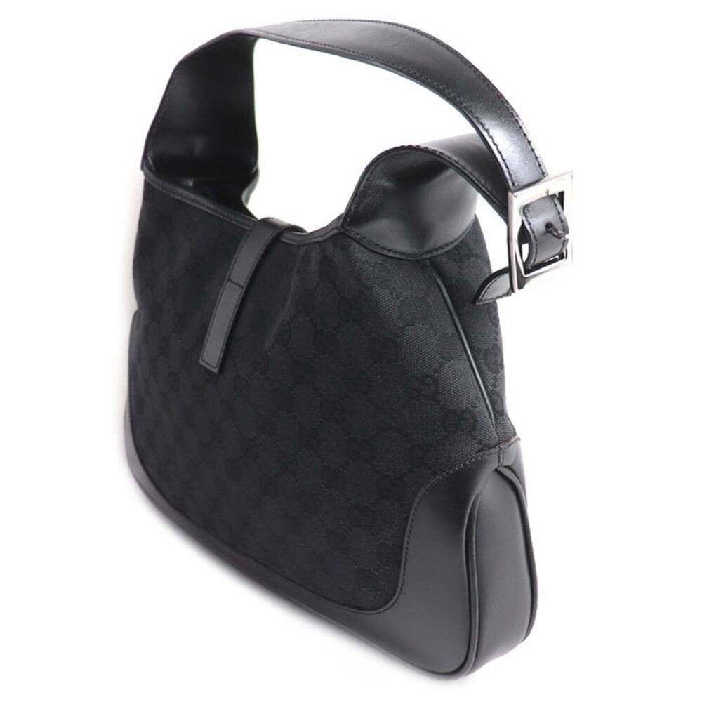 GUCCI Black Canvas Jackie Shoulder Bag - Picture 2 of 7